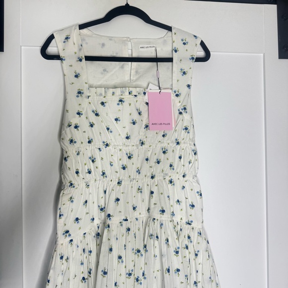 Avec Les Filles floral white sun dress - Picture 9 of 14
